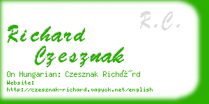 richard czesznak business card